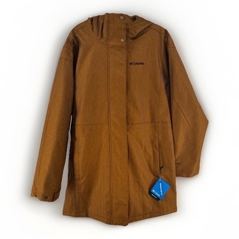 Columbia Portland Omnitech Point Parka Brown Womens Small Jacket NWT $170